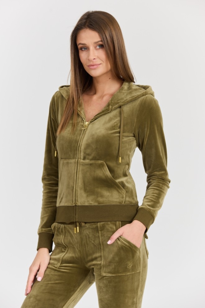 JUICY COUTURE Damska zielona bluza Robertson Gold