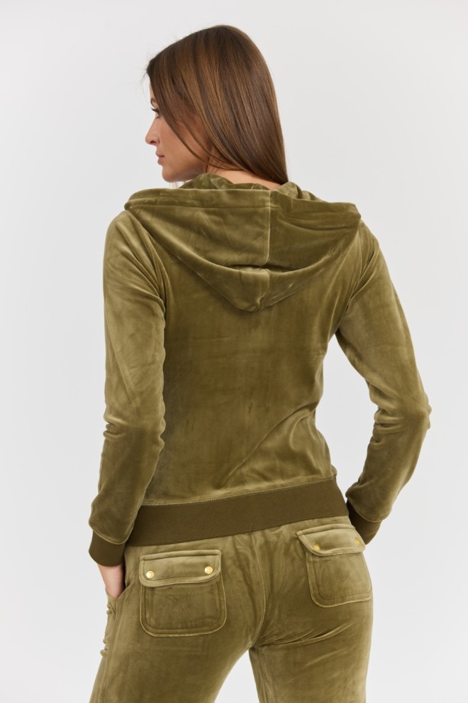 JUICY COUTURE Women's green Robertson Gold sweatshirt