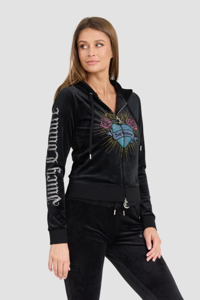 JUICY COUTURE Black Women's Sacred Heart Robertson Hoodie