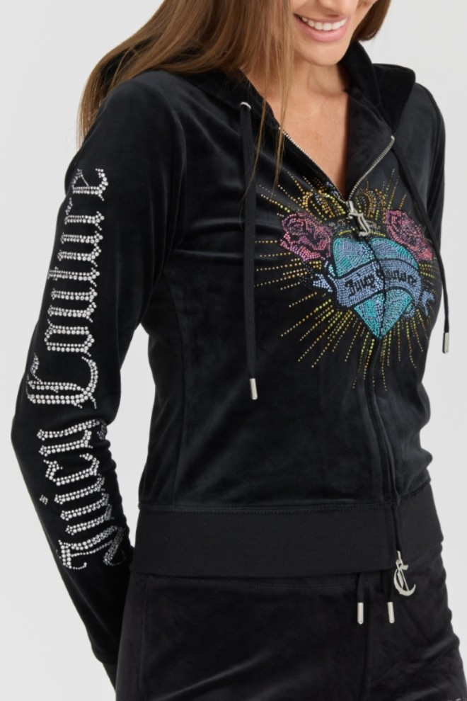 JUICY COUTURE Black Women's Sacred Heart Robertson Hoodie