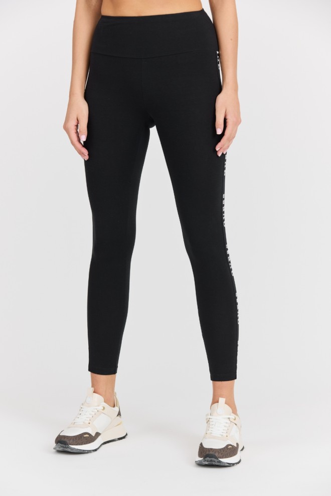 GUESS Damskie czarne legginsy Aline