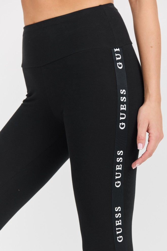 GUESS Damskie czarne legginsy Aline