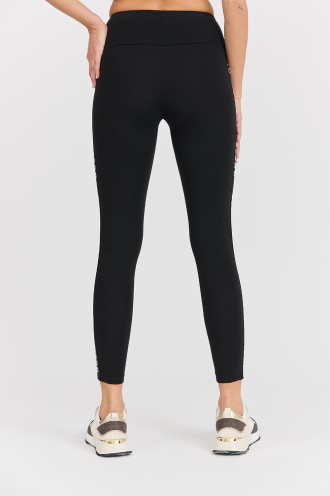 GUESS Damskie czarne legginsy Aline