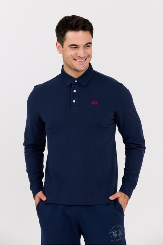 LA MARTINA Navy blue men's...