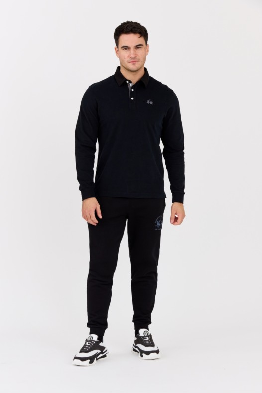 LA MARTINA Black men's polo...