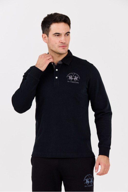 LA MARTINA Black men's polo...