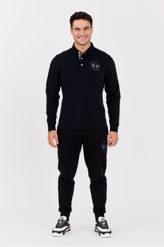 LA MARTINA Black men's polo...