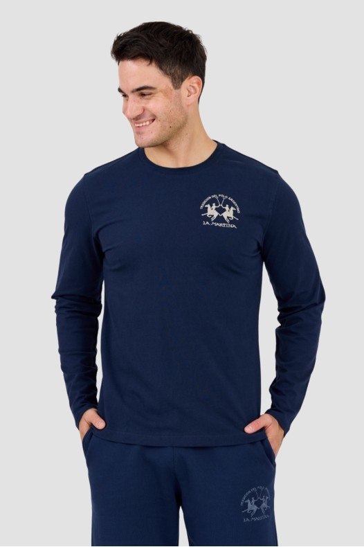 LA MARTINA Navy blue men's...