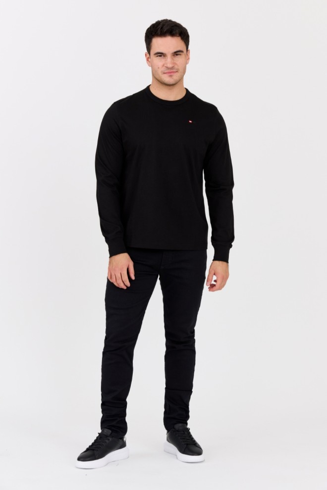 DIESEL Black men's longsleeve T-ADJUST-LS-MICRODIV