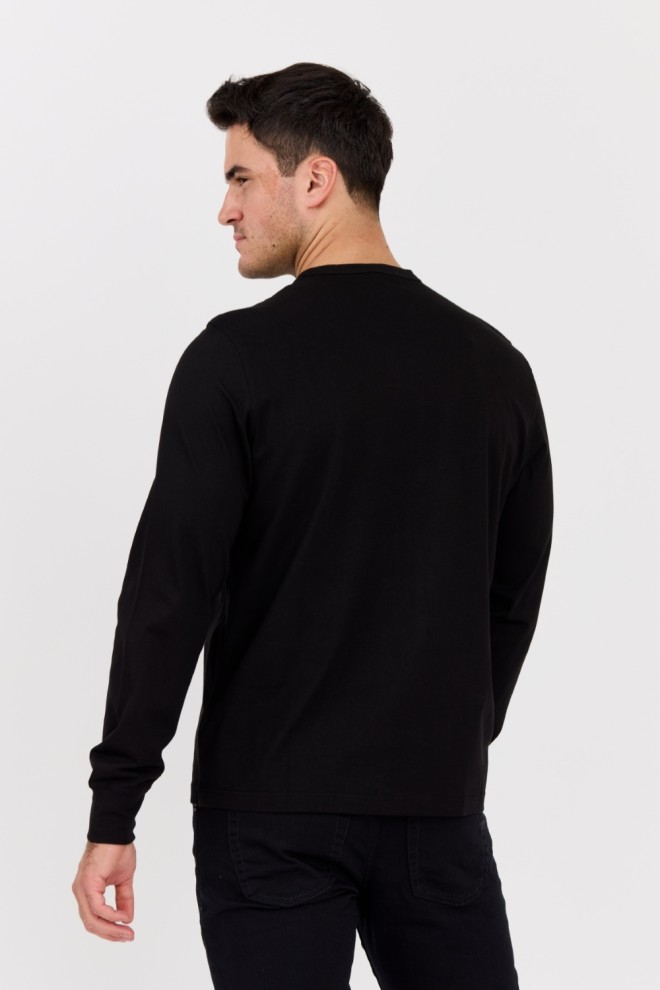 DIESEL Black men's longsleeve T-ADJUST-LS-MICRODIV