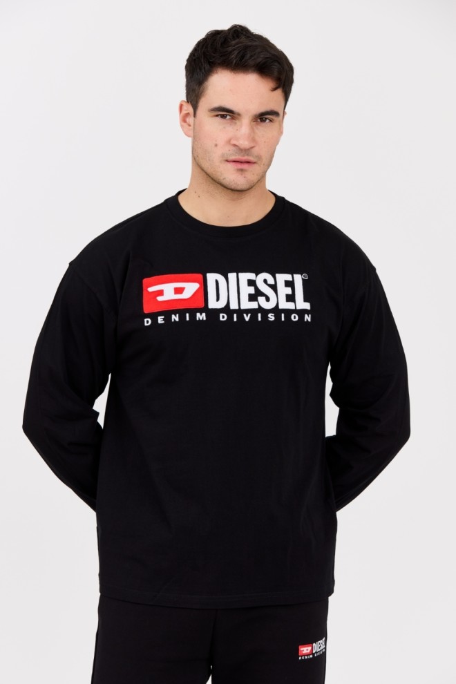 DIESEL Black men's longsleeve T-BOXT-LS-DIV