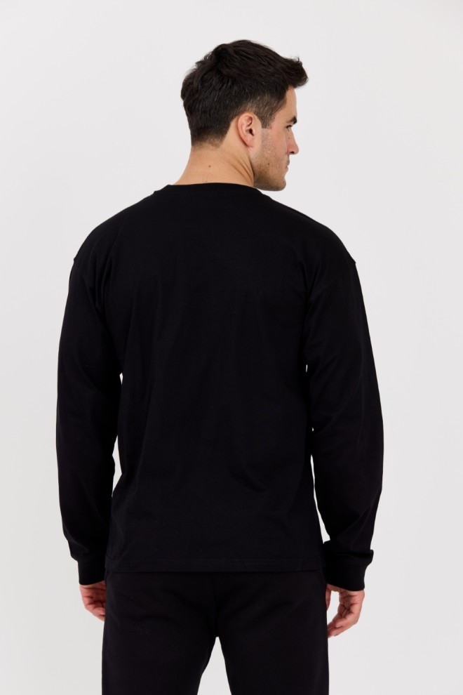 DIESEL Black men's longsleeve T-BOXT-LS-DIV