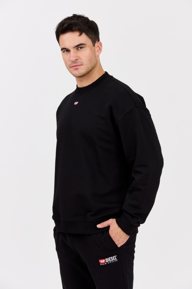 DIESEL Tricou negru pentru bărbați S-BOXT-D