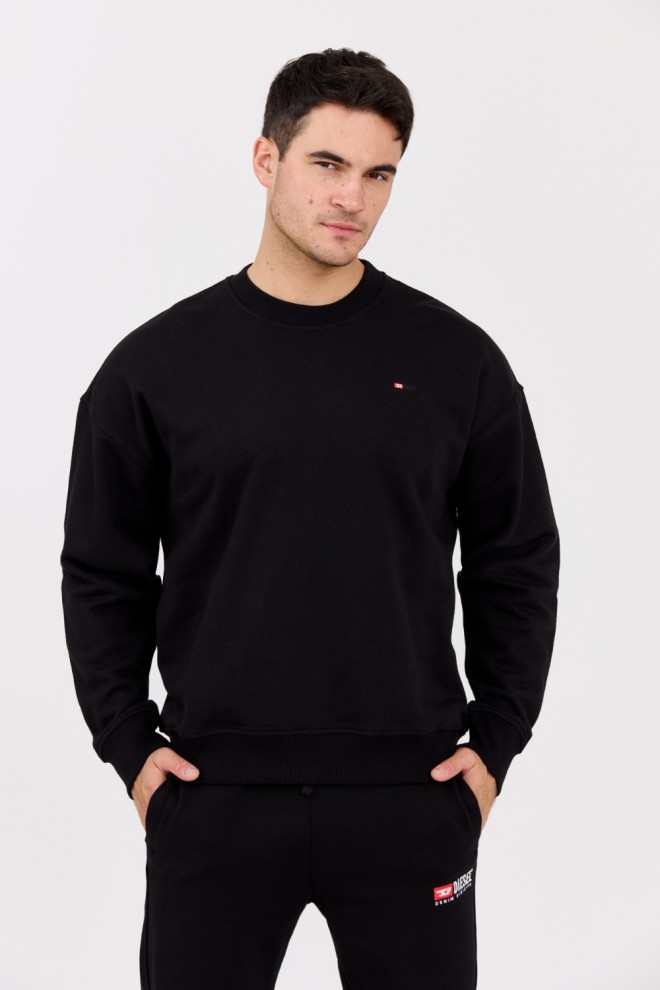 DIESEL Black men's sweatshirt S-ROB-MICRODIV