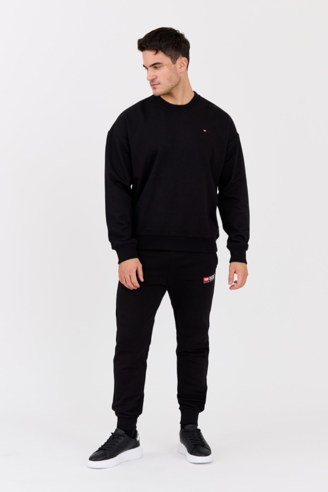 DIESEL Black men's sweatshirt S-ROB-MICRODIV