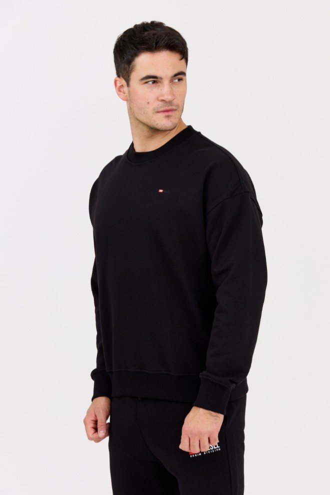 DIESEL Black men's sweatshirt S-ROB-MICRODIV