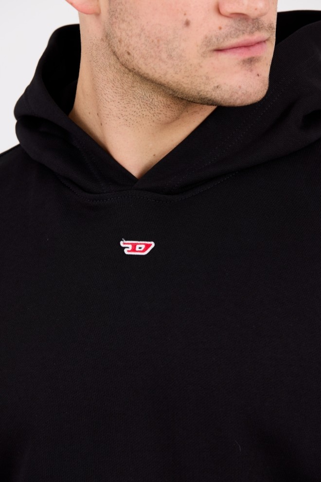 DIESEL Hanorac negru pentru bărbați S-BOXT-HOOD-D