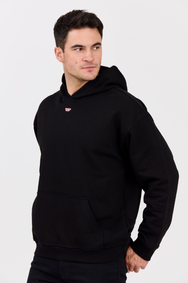 DIESEL Hanorac negru pentru bărbați S-BOXT-HOOD-D