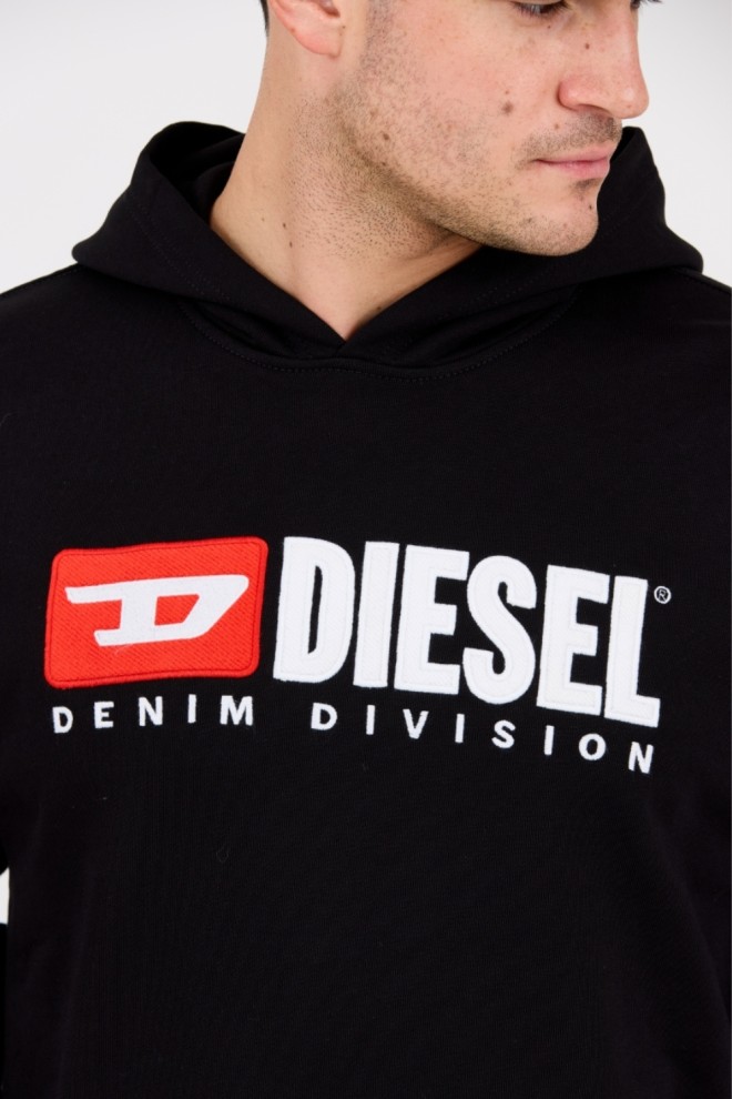 DIESEL Black men's hoodie S-BOXT-HOOD-DIV