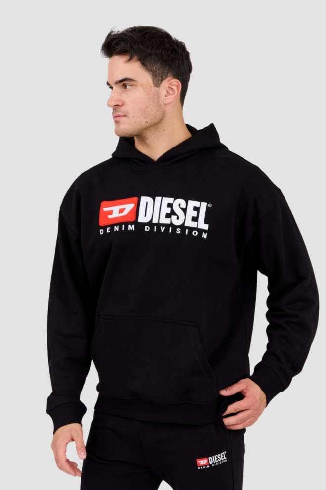 DIESEL Black men's hoodie S-BOXT-HOOD-DIV