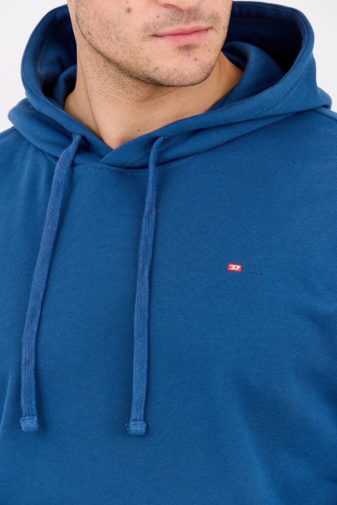 DIESEL Hanorac albastru pentru bărbați S-ROB-HOOD-MICRODIV