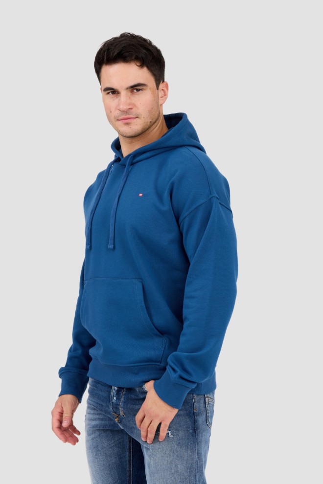 DIESEL Blue men's sweatshirt S-ROB-HOOD-MICRODIV