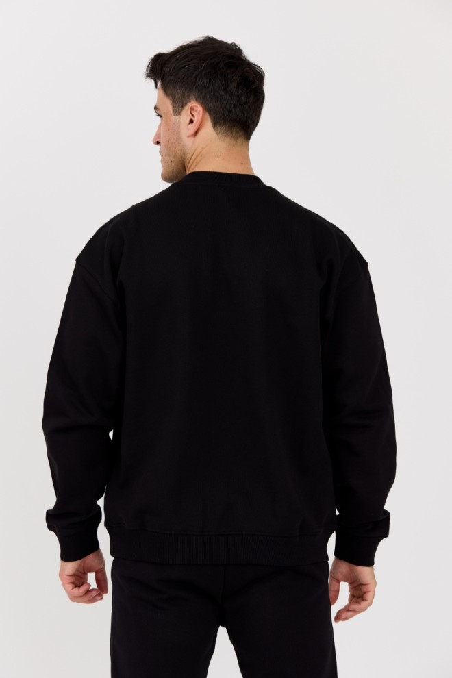 DIESEL Black men's S-BOXT-DIV sweatshirt with large logo