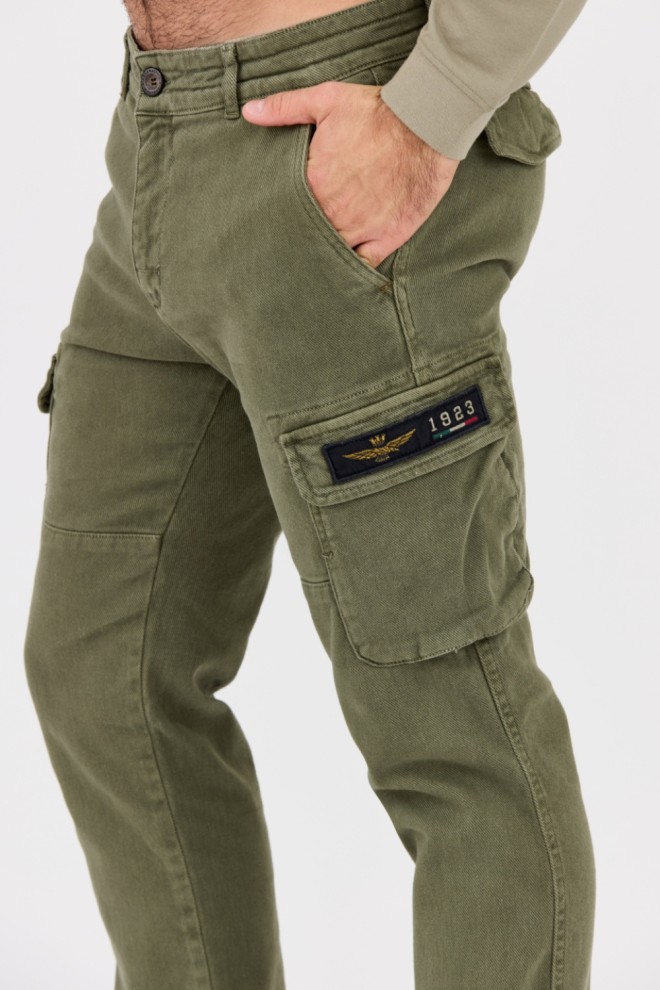 AERONAUTICA MILITARE Green men's combat pants