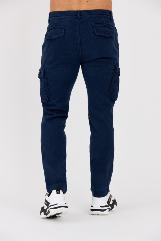 AERONAUTICA MILITARE Navy blue men's combat pants