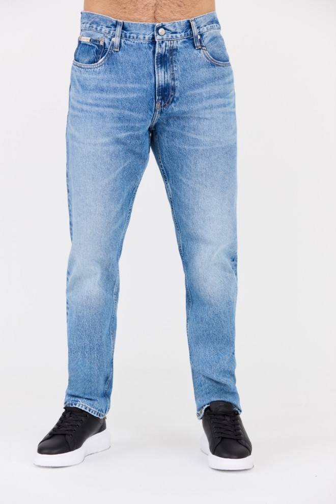 CALVIN KLEIN Blue Bărbați Slim Straight Jeans