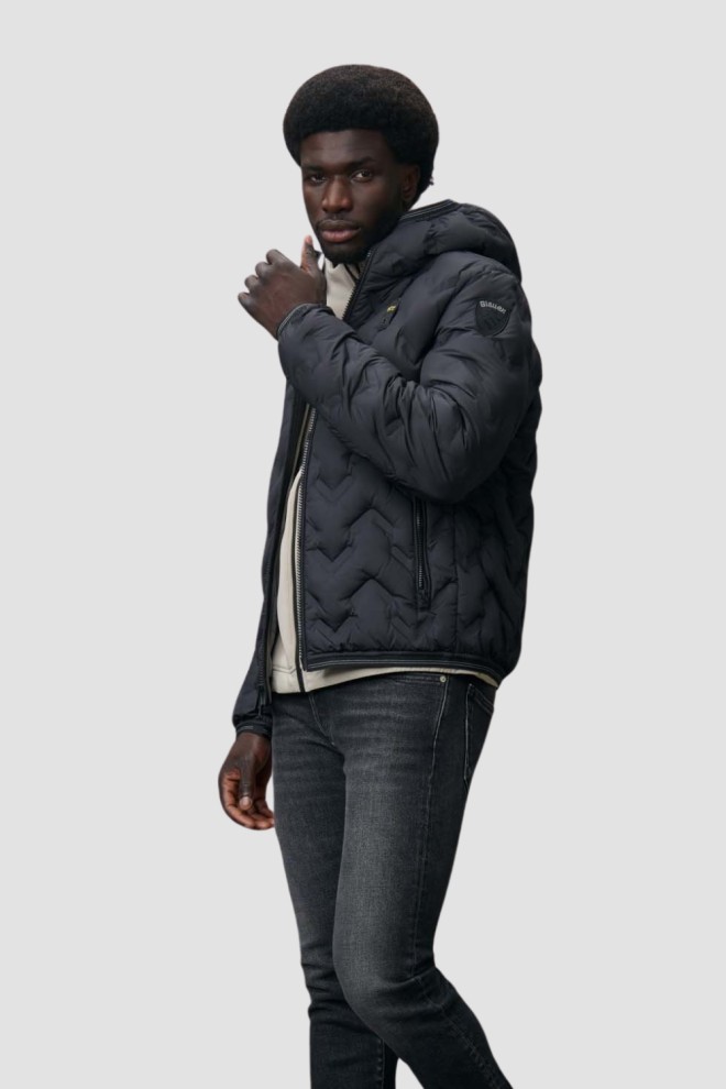 BLAUER Black Jachete scurte Pier pentru bărbați