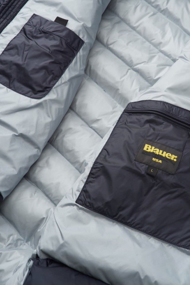 BLAUER Granatowa kurtka męska Acton Short Jackets