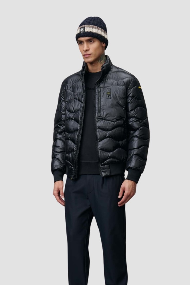 BLAUER Czarna kurtka męska Daniel Short Jackets