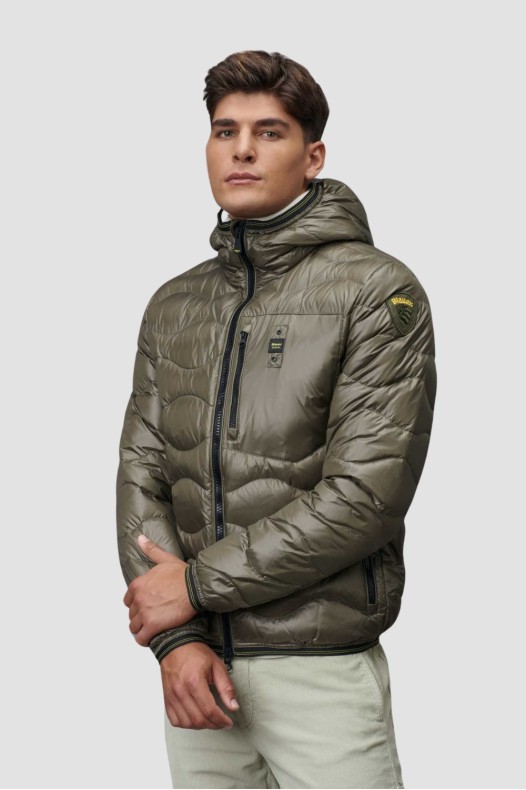 BLAUER Green Jachete scurte...