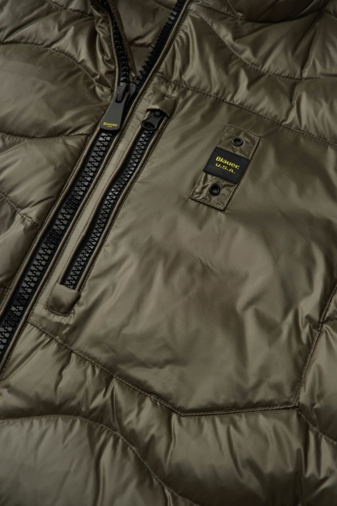 BLAUER Green Jachete scurte Wave pentru bărbați