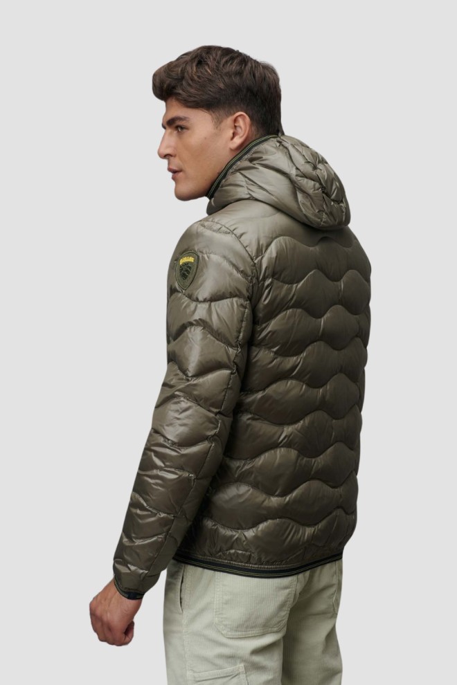 BLAUER Green Jachete scurte Wave pentru bărbați