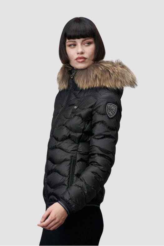 BLAUER Black Quilted...