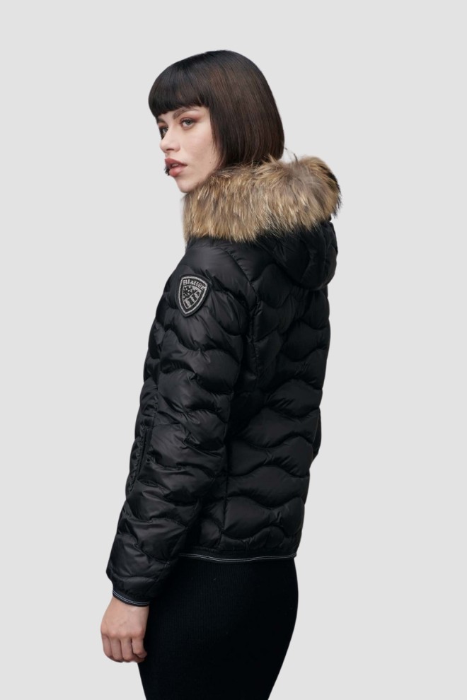 BLAUER Black Quilted Women's Aldie Short Jackets