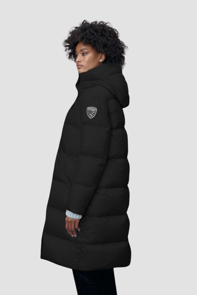 BLAUER Black Women's Lena Raincoat Long Jackets