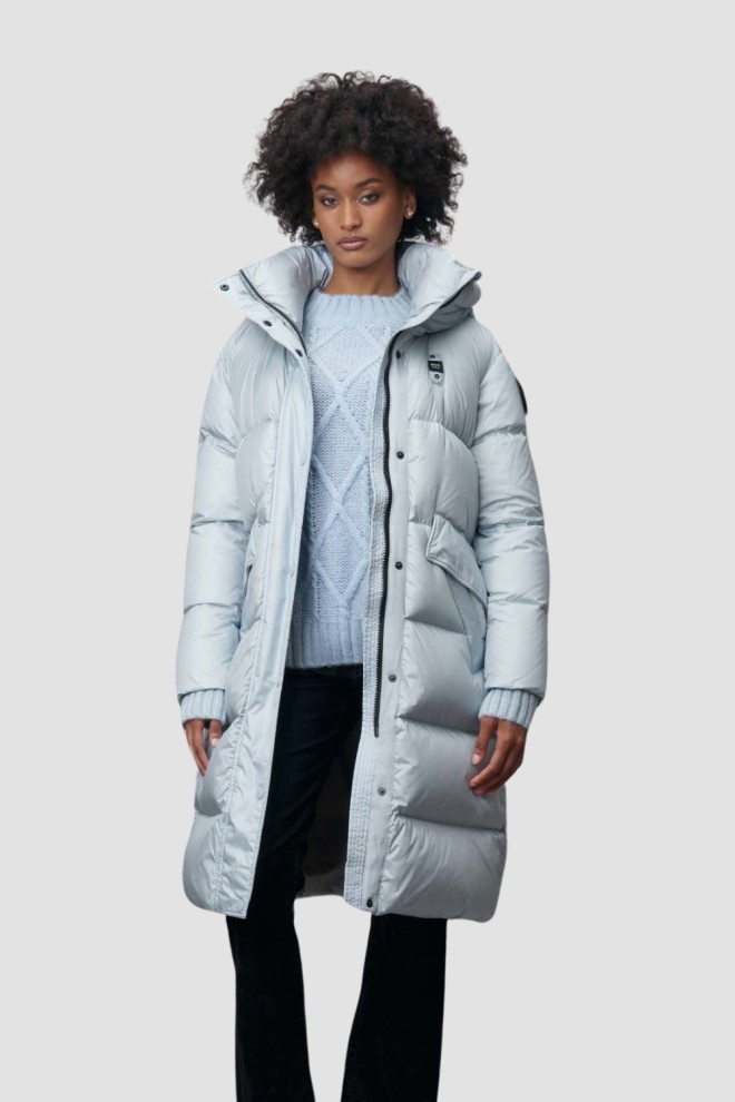 BLAUER Błękitny damski płaszcz Lena Raincoat Long Jackets