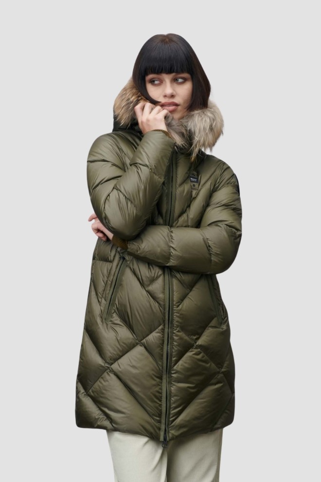 BLAUER Green Haina de ploaie Althea pentru femei Jachete lungi