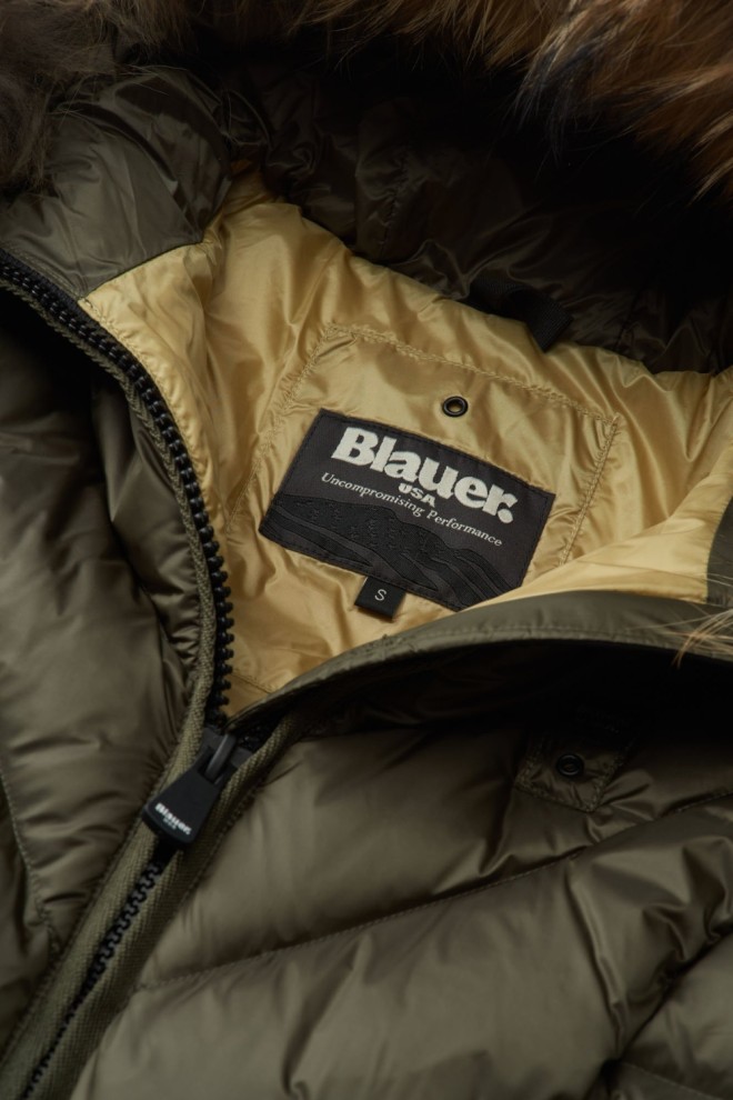 BLAUER Green Haina de ploaie Althea pentru femei Jachete lungi