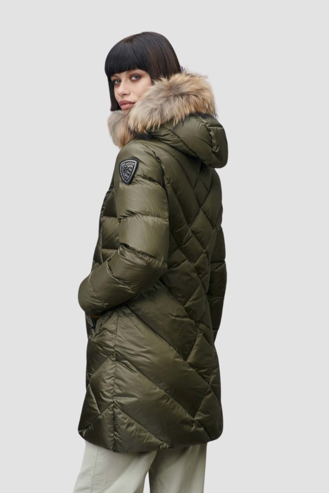 BLAUER Green Haina de ploaie Althea pentru femei Jachete lungi