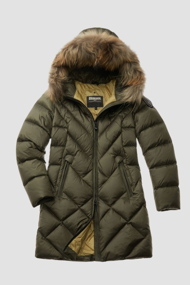 BLAUER Green Haina de ploaie Althea pentru femei Jachete lungi