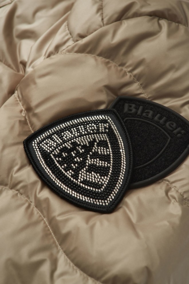 BLAUER Beżowa kurtka damska Arcadia Short Jackets