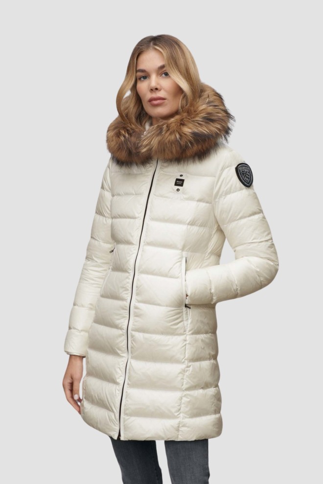 BLAUER White Haina de ploaie Kristin pentru femei Jachete lungi