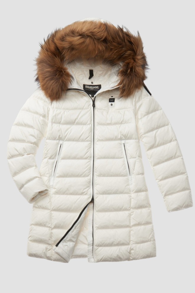 BLAUER White Haina de ploaie Kristin pentru femei Jachete lungi