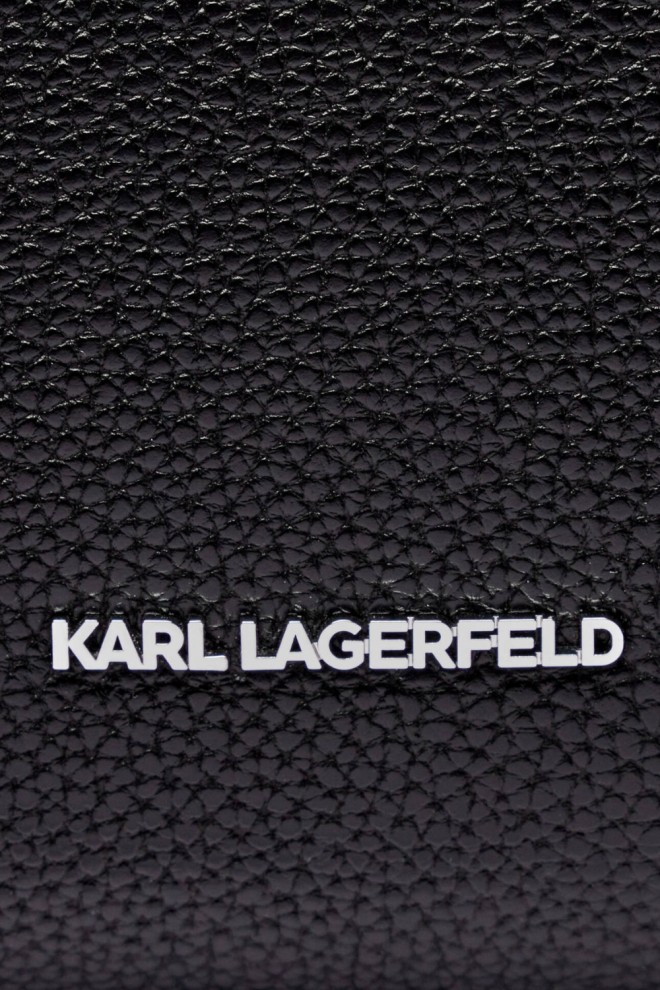 KARL LAGERFELD Black Women's Lg Tote Grainy Shopper Bag