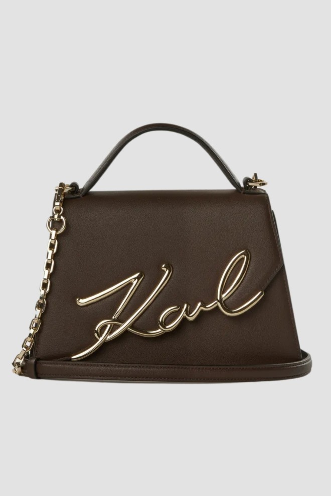 KARL LAGERFELD Chocolate Women's Crossbody Handbag