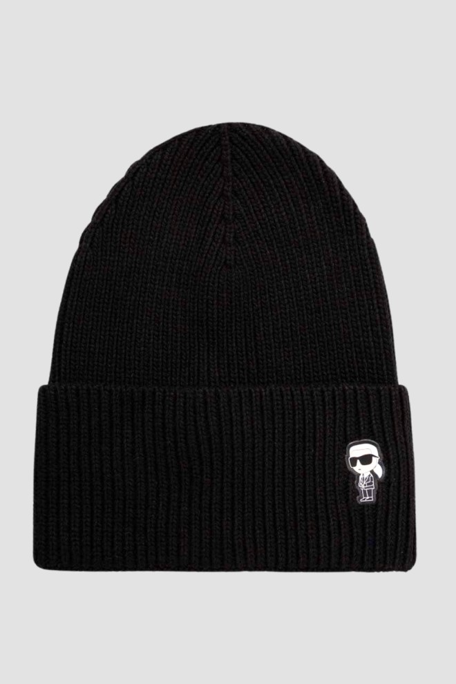 KARL LAGERFELD Black Women's Beanie Hat